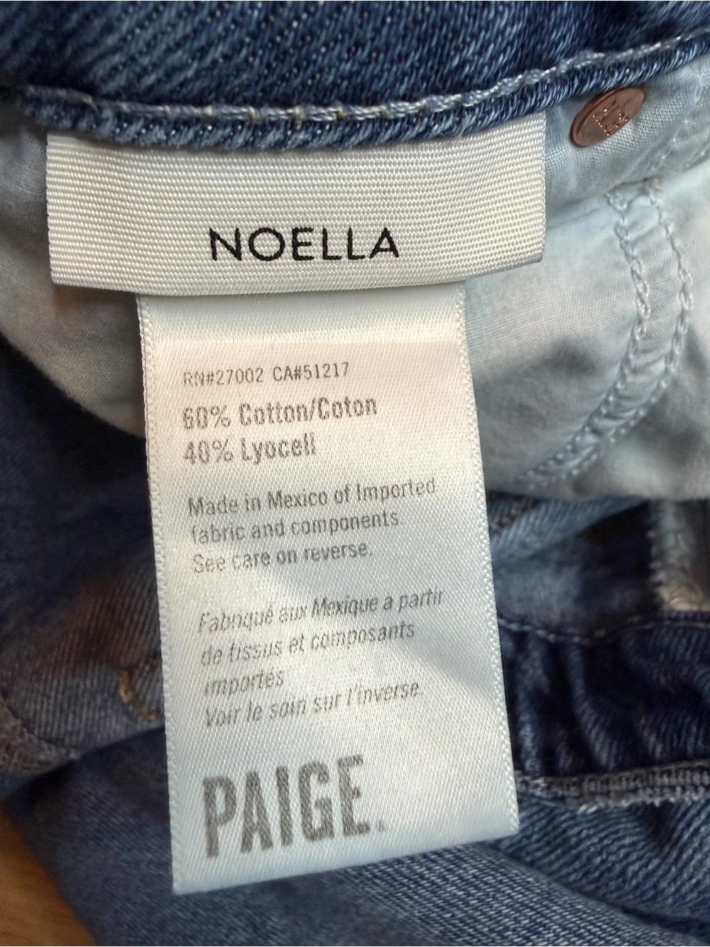 Paige Brand Noelle style sledge jeans denim destroyed/distressed style Size 32 - Picture 7 of 8